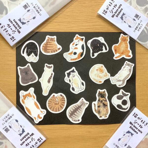 フレークシール　猫が好き - 画像 (4)