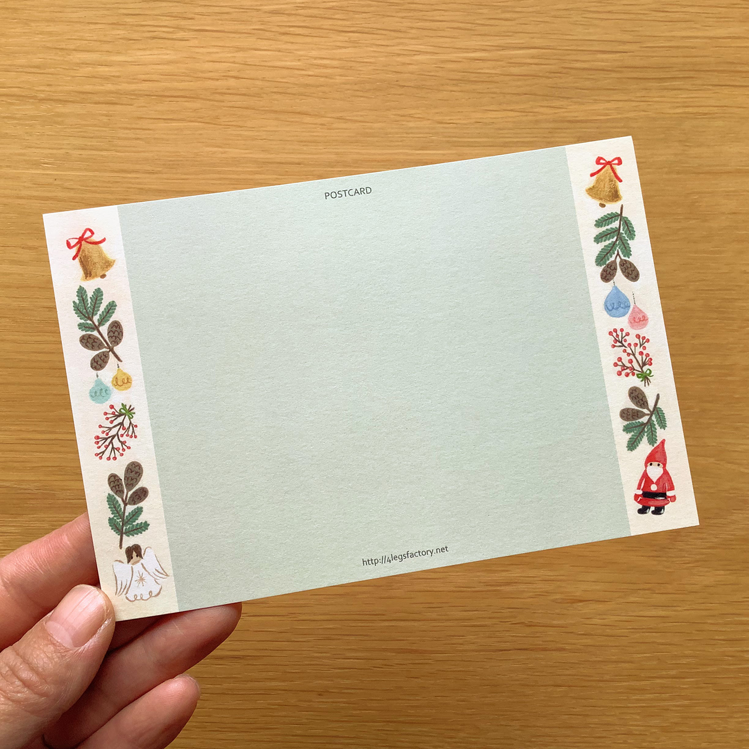 ポストカード 絵本の中のねこ(#new12 親子猫のクリスマス) - 画像 (3)