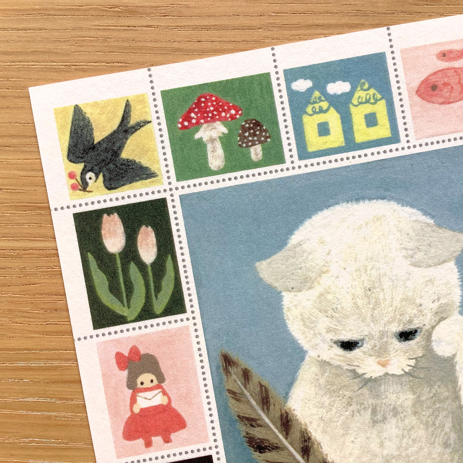 ポストカード 絵本の中のねこ(#new10 手紙猫) - 画像 (5)