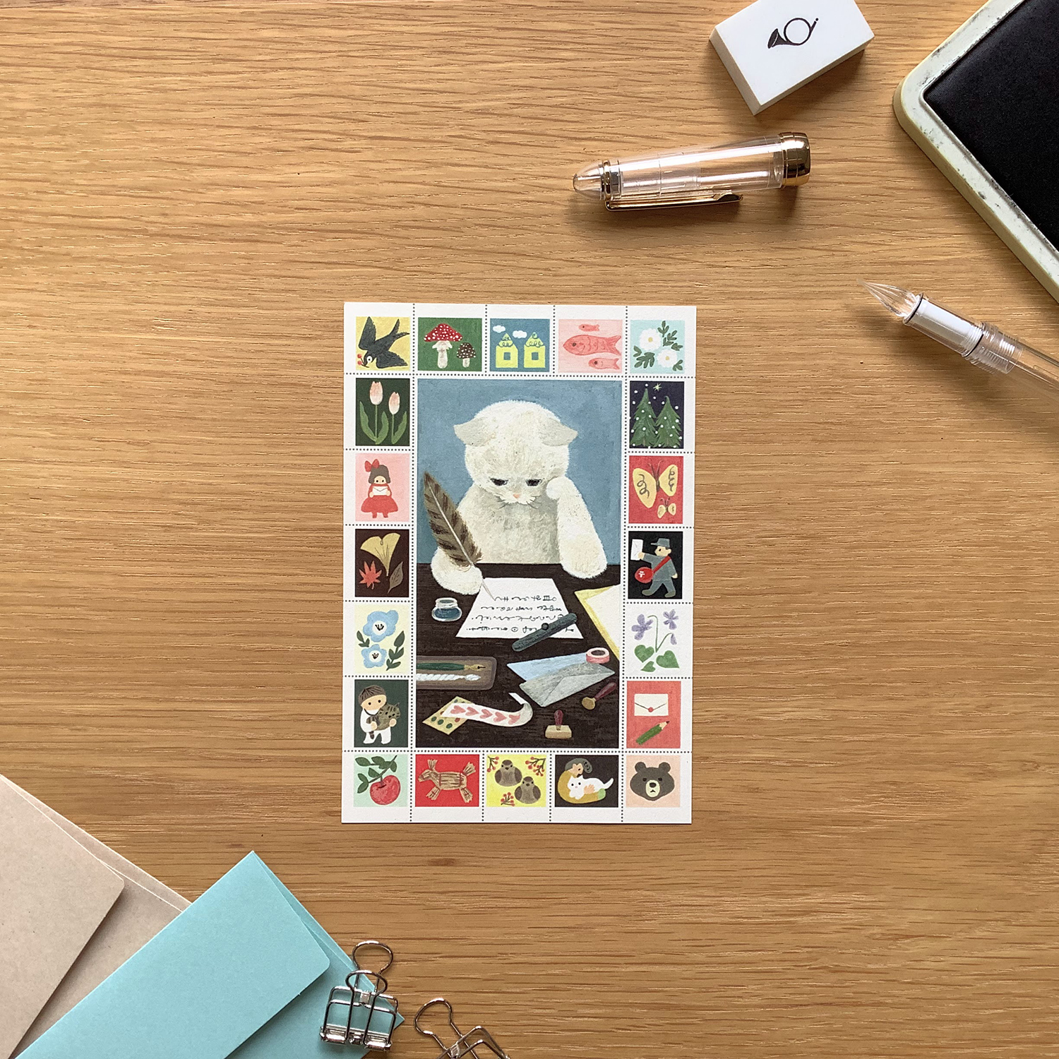 ポストカード 絵本の中のねこ(#new10 手紙猫) - 画像 (9)