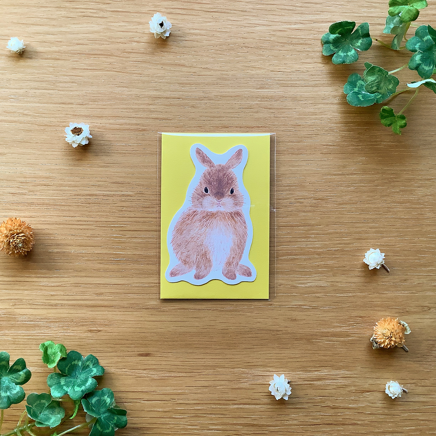 ミニカード 春のうさぎさん - 画像 (3)