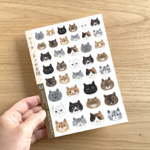 シール〈猫のお顔〉